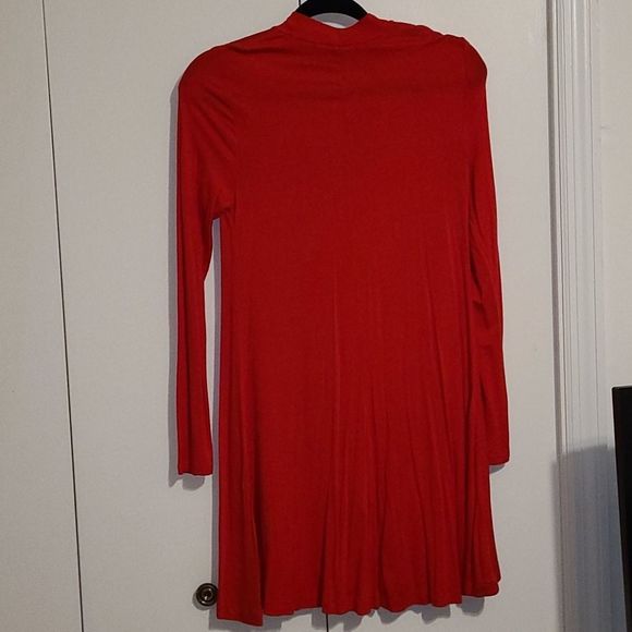 EXPRESS long sleeve keyhole skater‎ dress - Picture 4 of 7